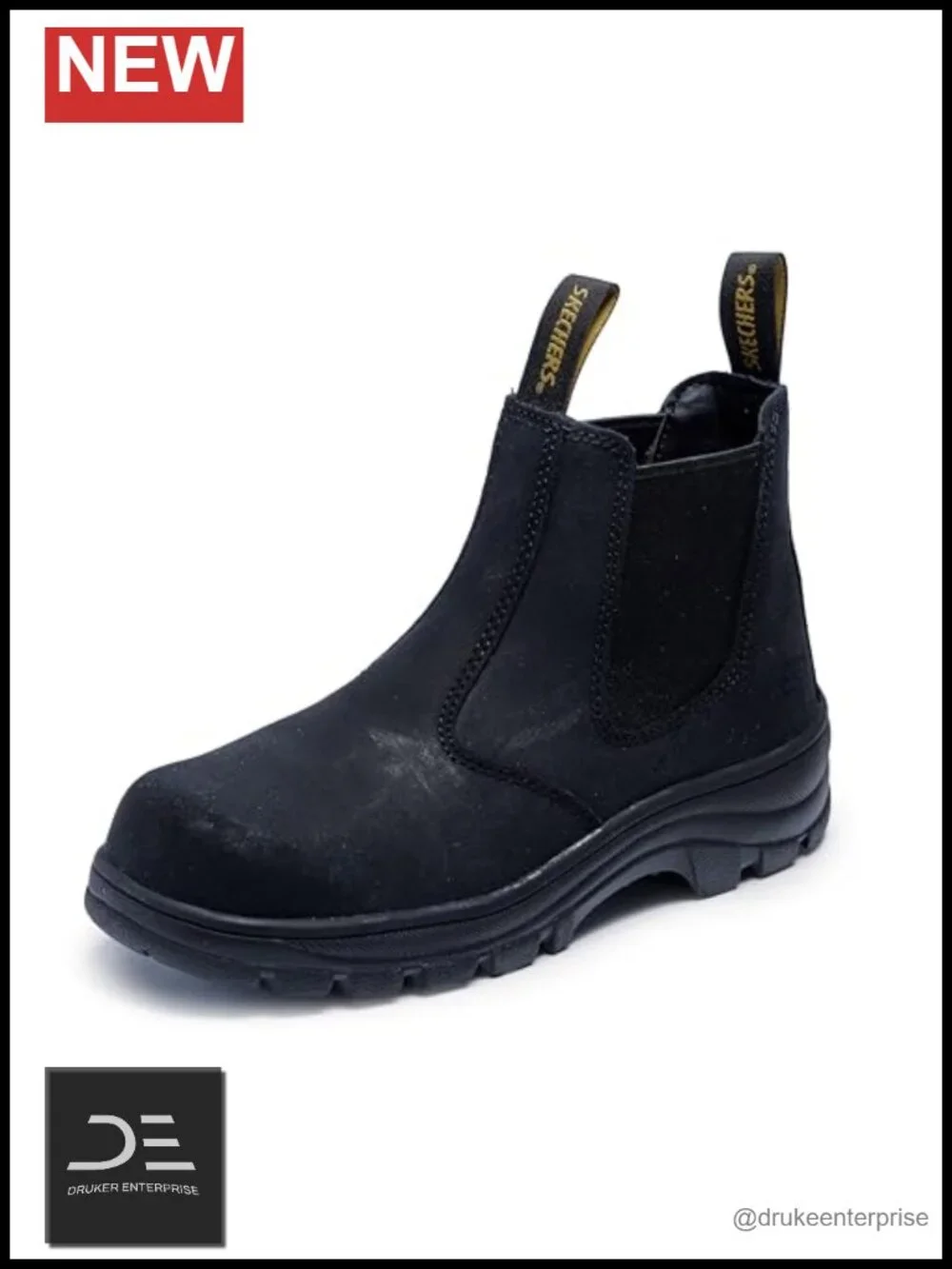 Safety Toe Slip Resistant Leather Chelsea Boot